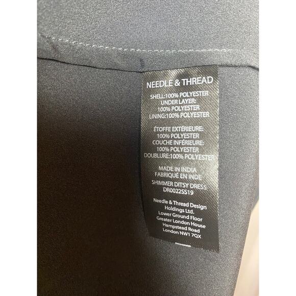 NWT NEEDLE & THREAD DRESS 2 BLACK MILKMAID WITCHY EDGY WHIMSIGOTH EVENT COCKTAIL - Picture 6 of 16